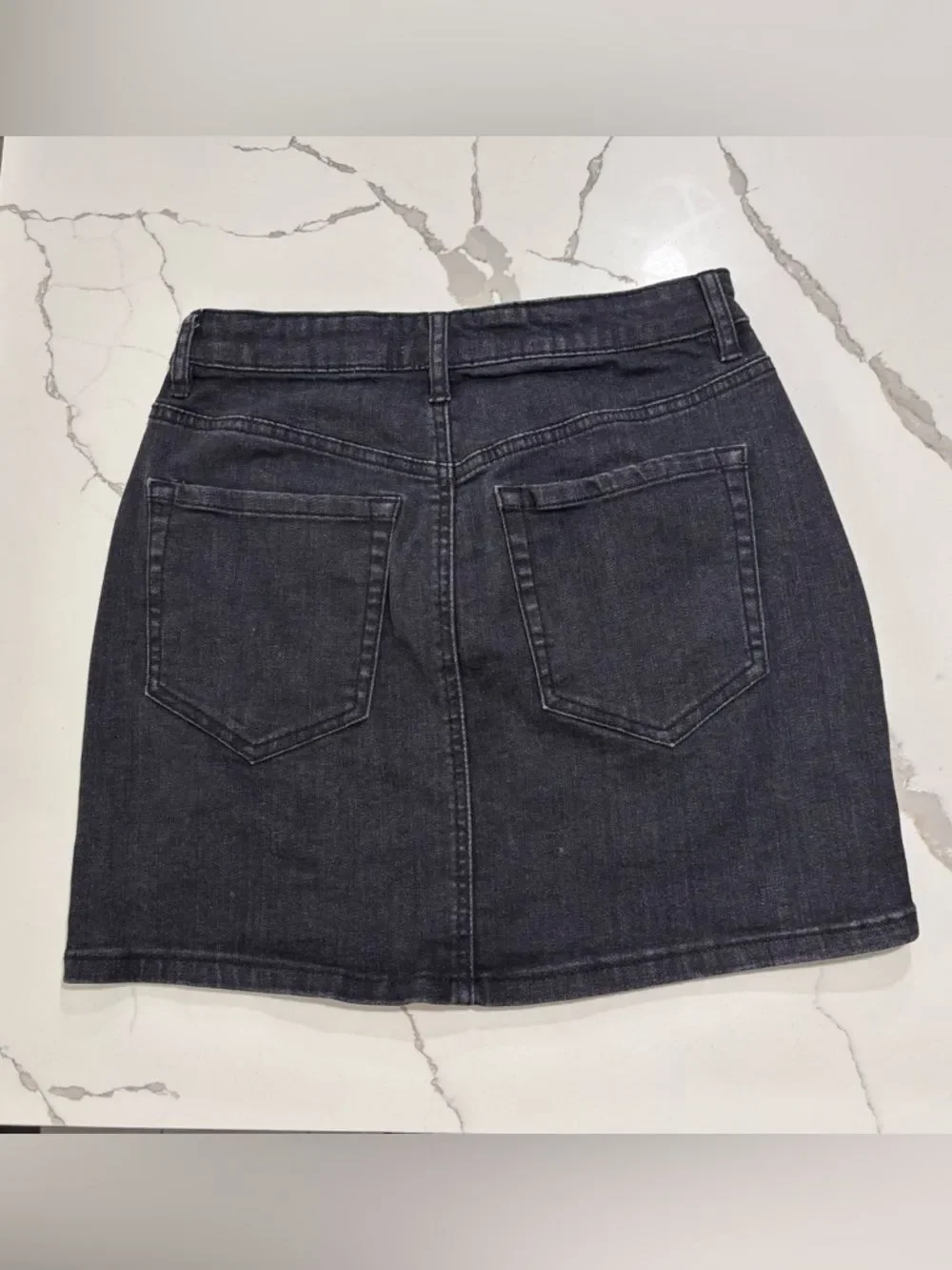 GARAGE Black Lace-Up Denim Mini Jeans Skirt Women’s Small